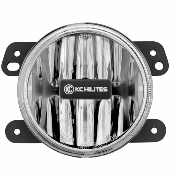 KC Hilites 4 in Gravity LED G4 - Single Light - SAE/ECE - 10W Fog Beam - for 07-09 Jeep JK