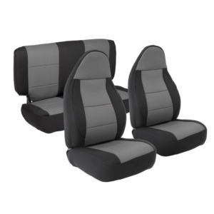 NEOPRENE SEAT COVER SET FRONT/REAR - CHARCOAL 97-02 TJ