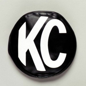 KC Hilites 6 in Light Cover - Soft Vinyl - Black / White KC Logo