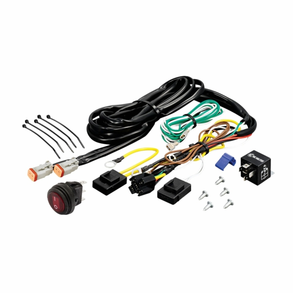 KC Hilites Wiring Harness with 40 Amp Relay and LED Rocker Switch