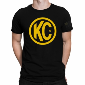 KC Classic Yellow Logo Tee Shirt - Black - Small