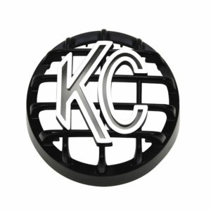 KC Hilites 4 in Rally 400 - Stone Guard - ABS Plastic - Black / White KC Logo