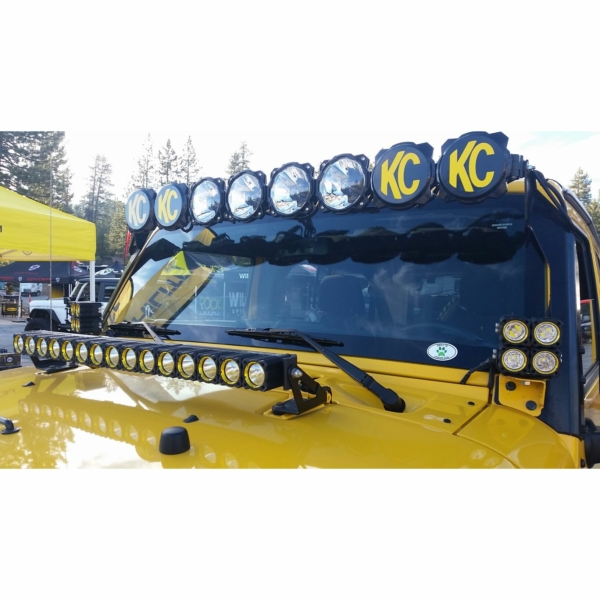 KC Hilites Bracket Set - 30 in Light Bar - Hood Mount - Pair - for 07-18 Jeep JK