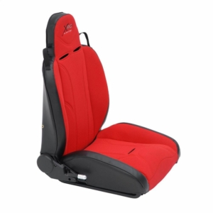 XRC Suspension Seat - Passenger Side - Black Sides/ Red Center