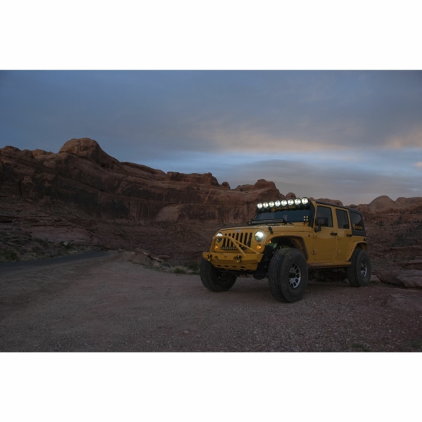 KC Hilites 50 in Pro6 Gravity LED - 8-Light - Light Bar System - 160W Combo Beam - for 07-18 Jeep JK