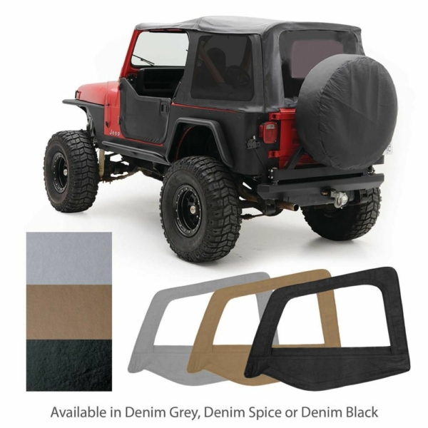 Soft Top - Oem Replacement W/Tinted Windows - Denim Gray