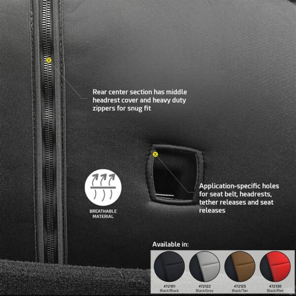 Smittybilt Neoprene Seat Cover Set Front/Rear - Black Gen 1