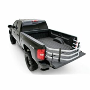 AMP Research 74804-00A Silver BedXTender HD Sport for Silverado/Sierra, Ford F150/F250/F350 (Excl models with Tailgate Step), Nissan Titan, Dodge Ram 1500/2500/3500 (Dually requires kit 74610-01A), Ram 1500 Classic, Toyota Tundra, Standard Bed