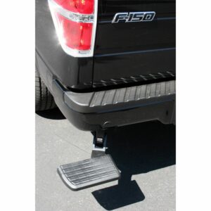 AMP Research 75302-01A BedStep Retractable Bumper Step for 2006-2014 Ford F-150, Incl. Raptor (Excludes Flareside)