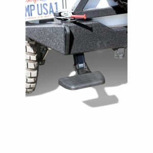 AMP Research 75311-01A BedStep Retractable Bumper Step for 2007-2018 Jeep Wrangler JK, 2-Door (Compatible with some factory and aftermarket bumpers)