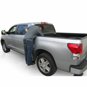 AMP Research 75405-01A BedStep2 Retractable Truck Bed Side Step for 2007-2021 Toyota Tundra, CrewMax Cab