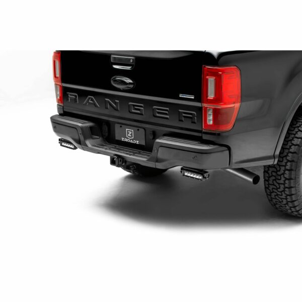 Rear Bumper LED Kit, Black, Mild Steel, Bolt-On, Includes (2) 6 Inch ZROADZ LED Straight Double Row Light Bars and Universal Wiring Harness, Mounts under Rear Bumper