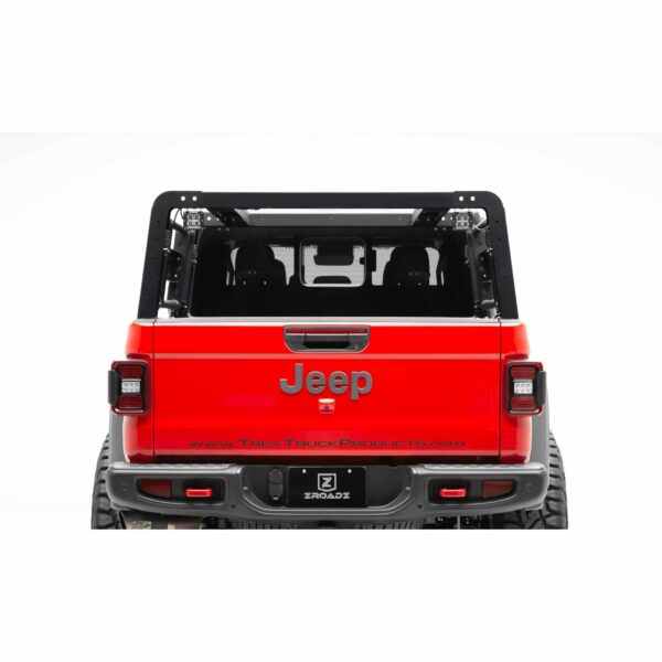 2019-2021 Jeep Gladiator Access Overland Rack With Two Lifting Side Gates, For use on Factory Trail Rail Cargo Systems - PN #Z834111