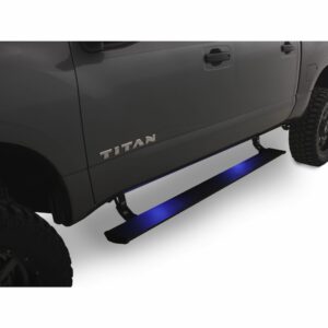 AMP Research 76120-01A PowerStep Electric Running Boards Plug N Play System for 2016-2017 Nissan Titan/Titan XD, All Cabs