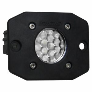 RIGID Ignite LED Light, Diffused Lens, Flush Mount, Black Housing, Single