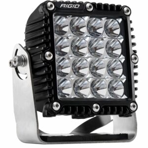 RIGID Q-Series PRO LED Light, Flood Optic, Black Housing, Single