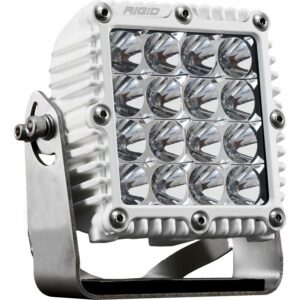 RIGID Q-Series PRO LED Light, Flood Optic, White Housing, Single