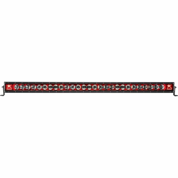RIGID Radiance Plus LED Light Bar, Broad-Spot Optic, 50 Inch With Red Backlight