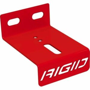 RIGID Slat Wall Light Mounting Bracket, Stainless Steel Red Powder Coat, Single