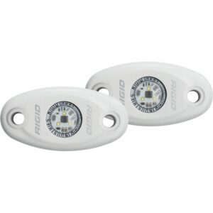 RIGID A-Series LED Light, Low Power, Cool White, White Housing, Pair