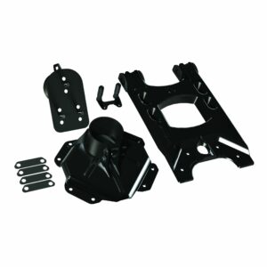 JK: Alpha HD Hinged Spare Tire Carrier & Adjustable Spare Tire Mount Kit - 5x5"