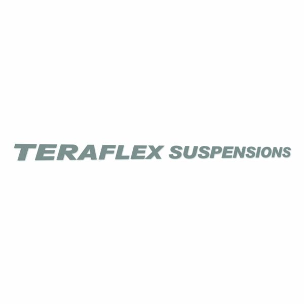 TeraFlex Suspensions Windshield Decal - 48"- Silver