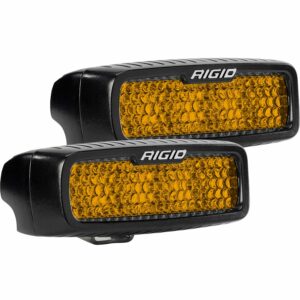 RIGID SR-Q Rear Facing Light, High/Low, Amber, Diffused, Surface Mount, Pair