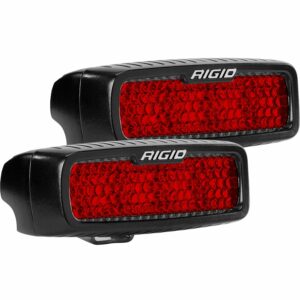 RIGID SR-Q Rear Facing Light, High/Low, Red, Diffused, Surface Mount, Pair