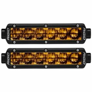 RIGID SR-Series DOT/SAE J583 6 Inch Selective Yellow LED Fog Light, Pair