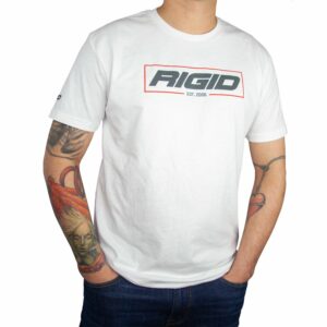 RIGID T-Shirt, Established 2006, White, Medium
