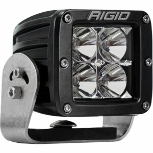 RIGID D-Series PRO LED Light, Flood Optic, Heavy Duty, Black Housing, Single
