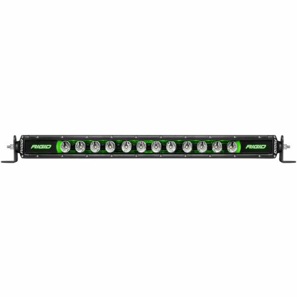 RIGID Radiance Plus SR-Series Single Row LED Light Bar With 8 Backlight Options: Red, Green, Blue, Light Blue, Purple, Amber, White Or Rotating, 30 Inch Length