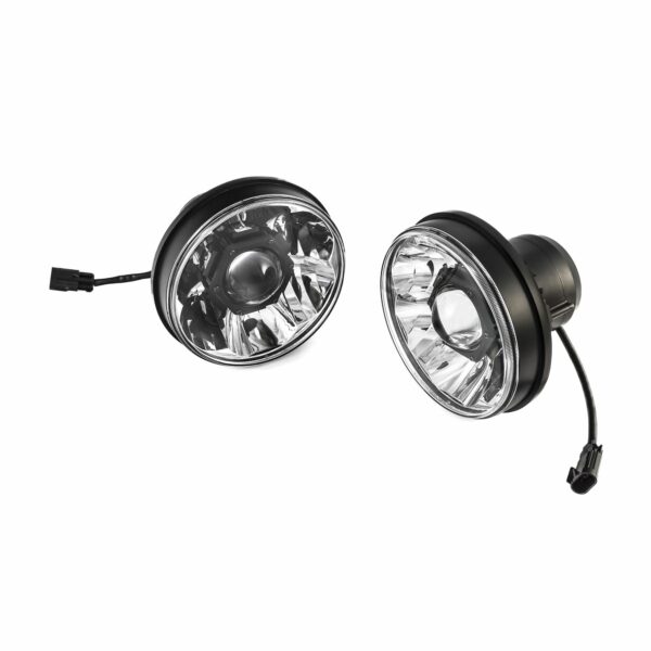 KC Hilites 7 in Gravity LED Pro - 2-Headlights - 40W Driving Beam - for 07-18 Jeep JK