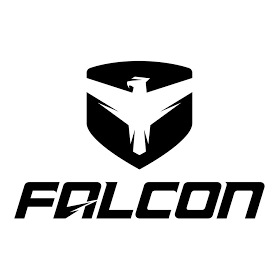 Falcon Performance Shocks Logo Decal - 10" - Silver