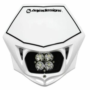 Baja Designs - 557001WT - Motorcycle Squadron Sport (D/C) Headlight Kit w/ Shell