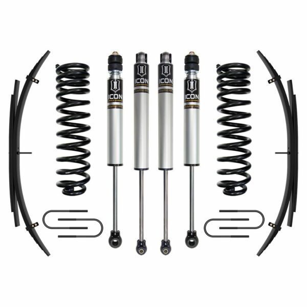 ICON 08-10 Ford F250/F350 4WD, 2.5" Lift, Stage 1 Suspension Sys w/ Leaf Spring