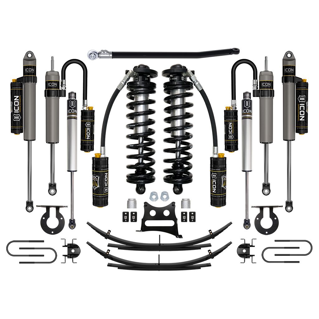 ICON 08-10 Ford F250/F350, 2.5-3" Lift, Stage 5 Coilover System w/ Leaf Springs