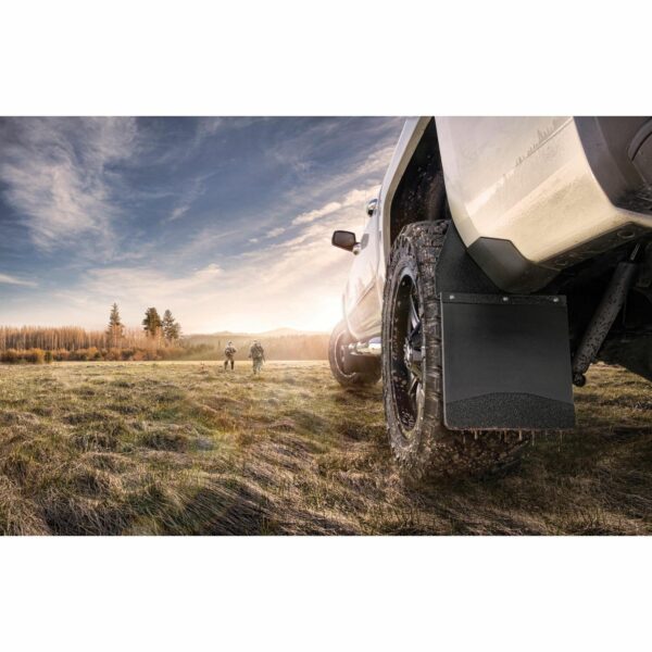 Husky Kick Back Mud Flaps 14" Wide - Stainless Steel Top and Wt 17113