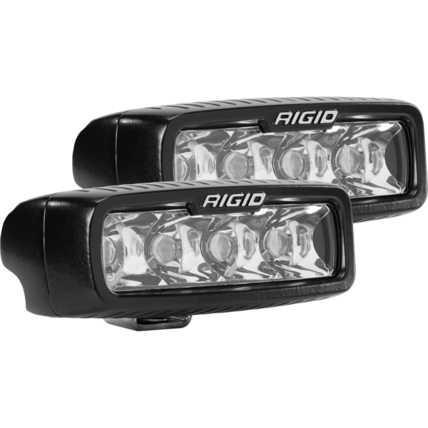 RIGID SR-Q Series LED Light, E-Mark Certified, Spot Optic, Surface Mount, Pair