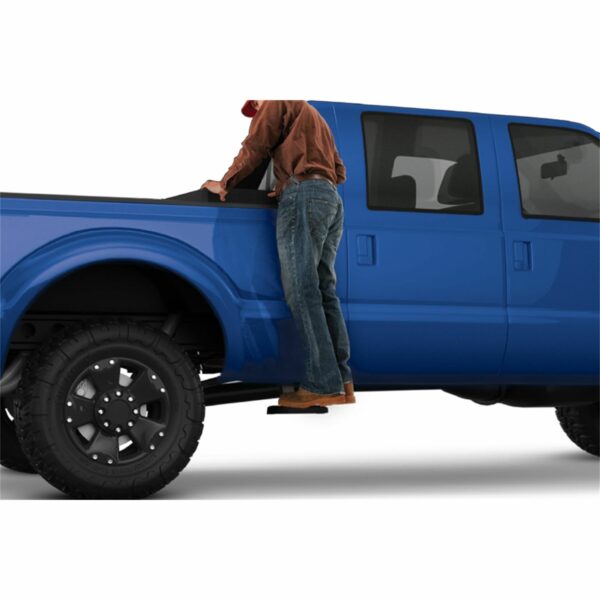 AMP Research 75413-01A BedStep2 Retractable Truck Bed Side Step for 2017-2022 Ford F-250/F-350, All Beds