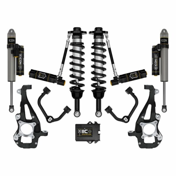 ICON 2021-2023 Ford F-150 4WD, 3.5-4.5" Lift, Stage 5 Suspension System, Tubular UCA