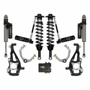 ICON 2021-2023 Ford F-150 4WD, 3.5-4.5" Lift, Stage 5 Suspension System, Billet UCA